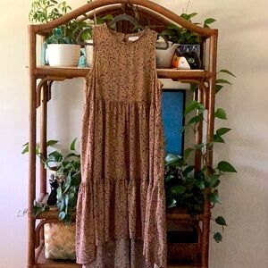 Brown and Black Leopard Print Sundress